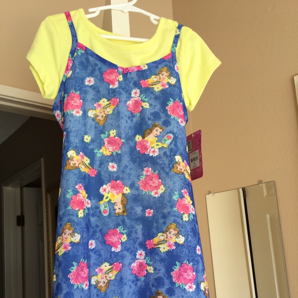 Disney Princess Belle Girl’s Two piece Dress Size 7/8